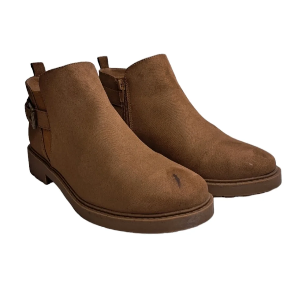 ESPRIT Women's Suede Ankle Boots Brown Size 7.5 M - Picture 4 of 16